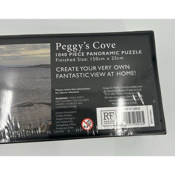 NEW Peggy's Cove 10x60" Panoramic Jigsaw Puzzle 1040 Pcs~ Nova Scotia Lighthouse - Picture 6 of 9